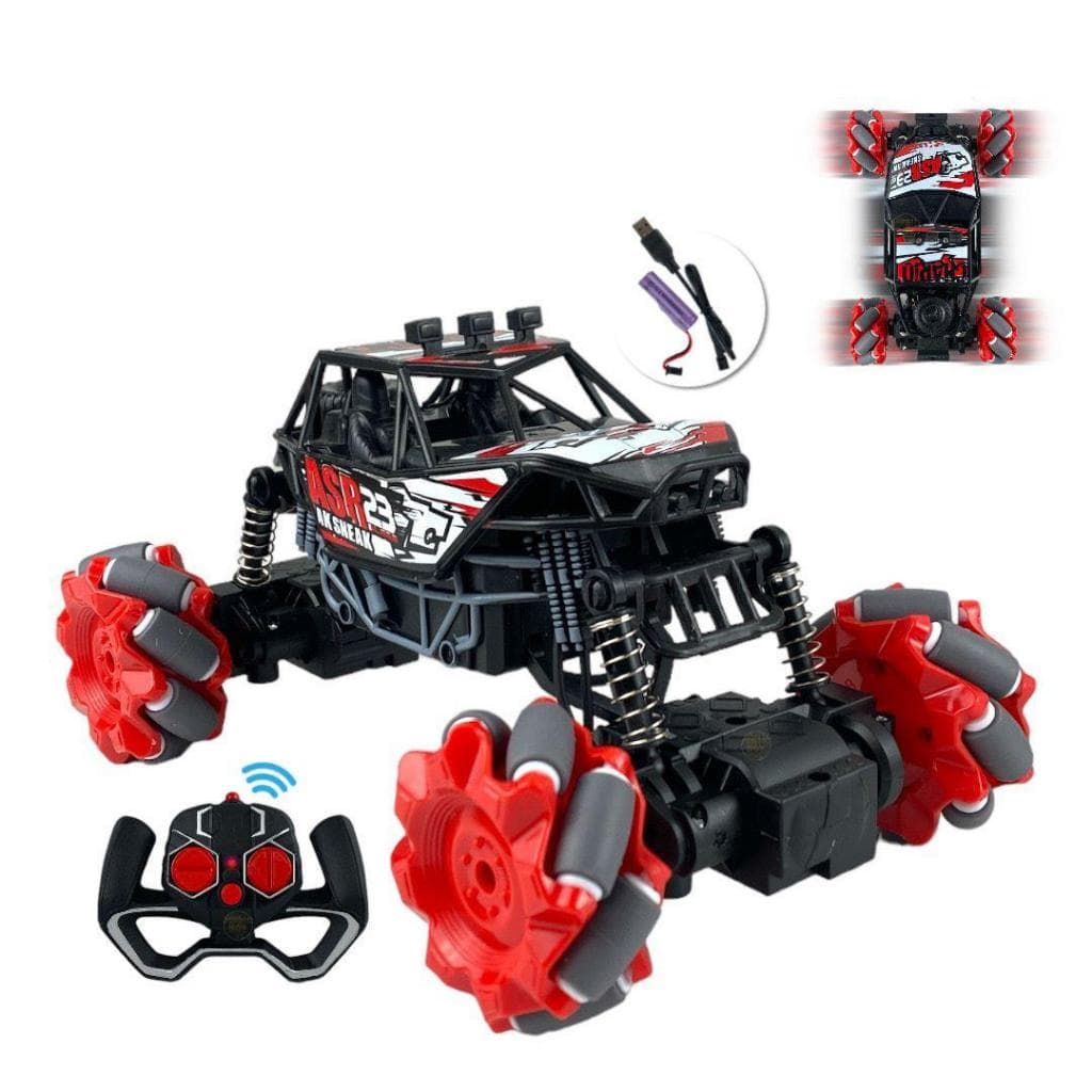 Carrinho Controle Remoto Jipe Recarrega Roda 360 Ninho Boy BRINQUEDO