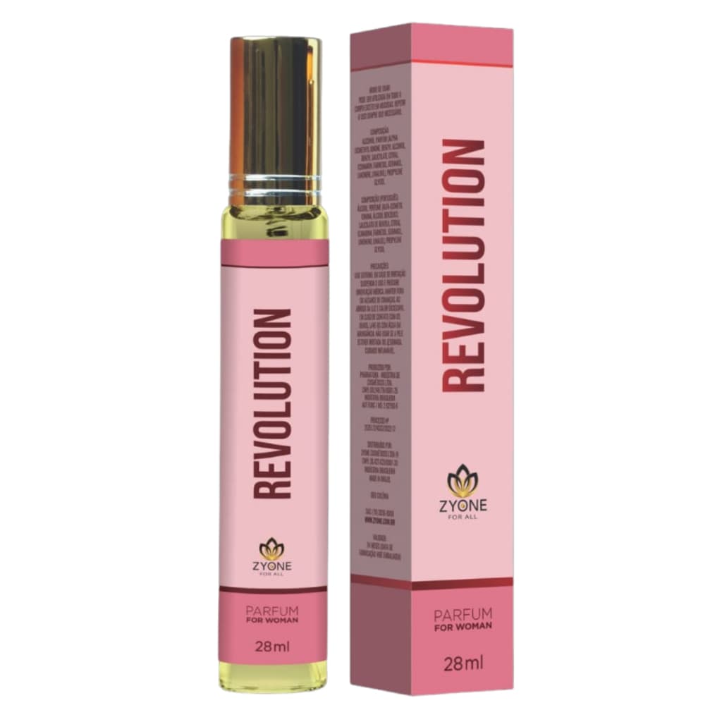 Perfume Feminino Revolution  28ml Zyone  -  Perfume Floral Intenso- 12h Fixação