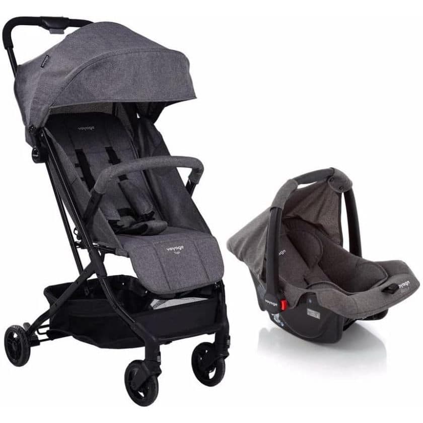 Carrinho de Passeio com Bebê Conforto Infantil Travel System Duo Pro Voyage