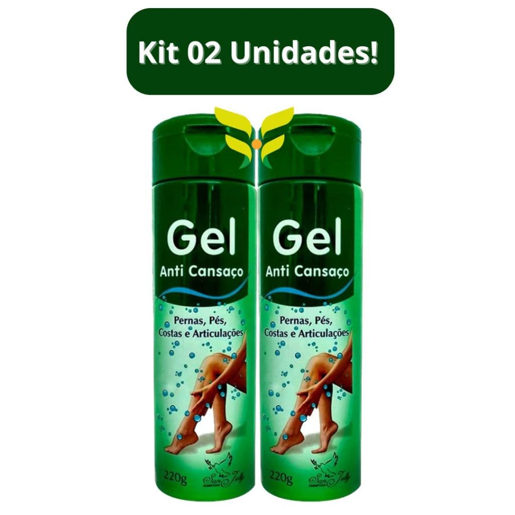 Kit 2 Unidades: Gel Anti Cansaço 220g San Jully