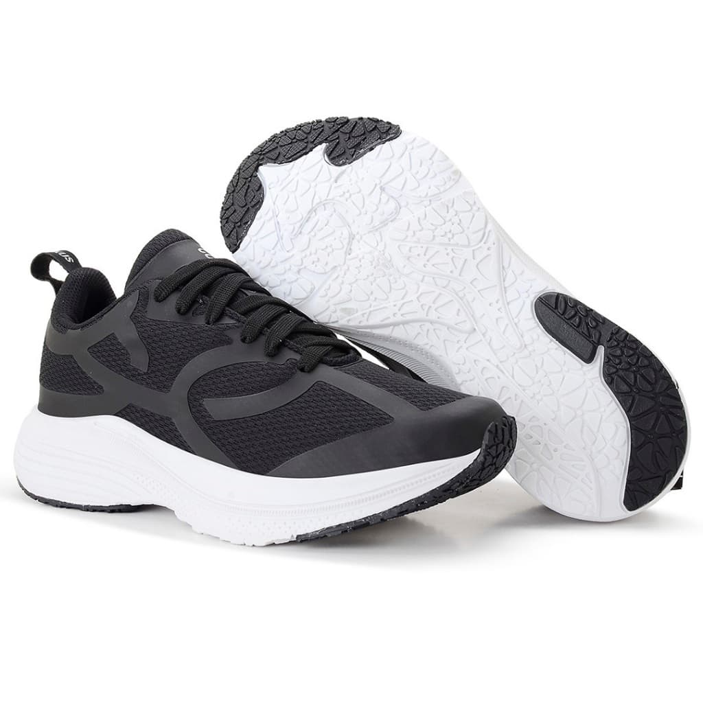 Tenis Masculimo Feminino Aszuz Core all Black  Academia Esportes e Dia a Dia