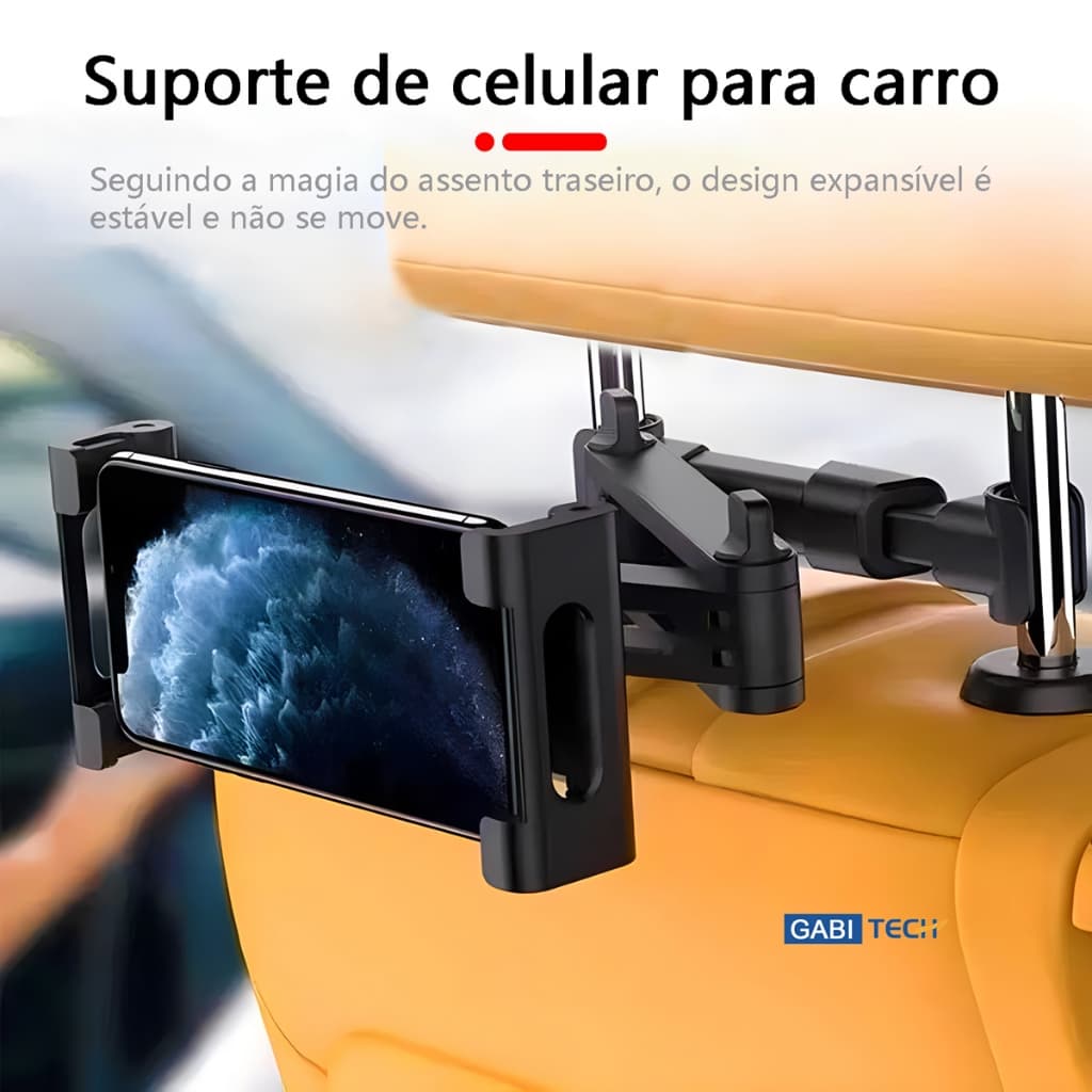 Suporte Veicular P/ Encosto Banco Carro Tablet iPad Celular