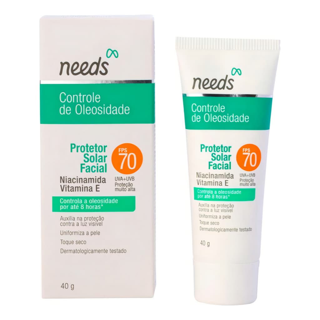 Protetor solar Needs Solar Protetor Solar Controle de Oleo 70FPS