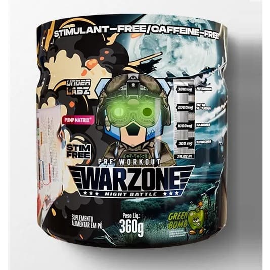 WARZONE NIGHT BATTLE Pré treino 360g Under Labz