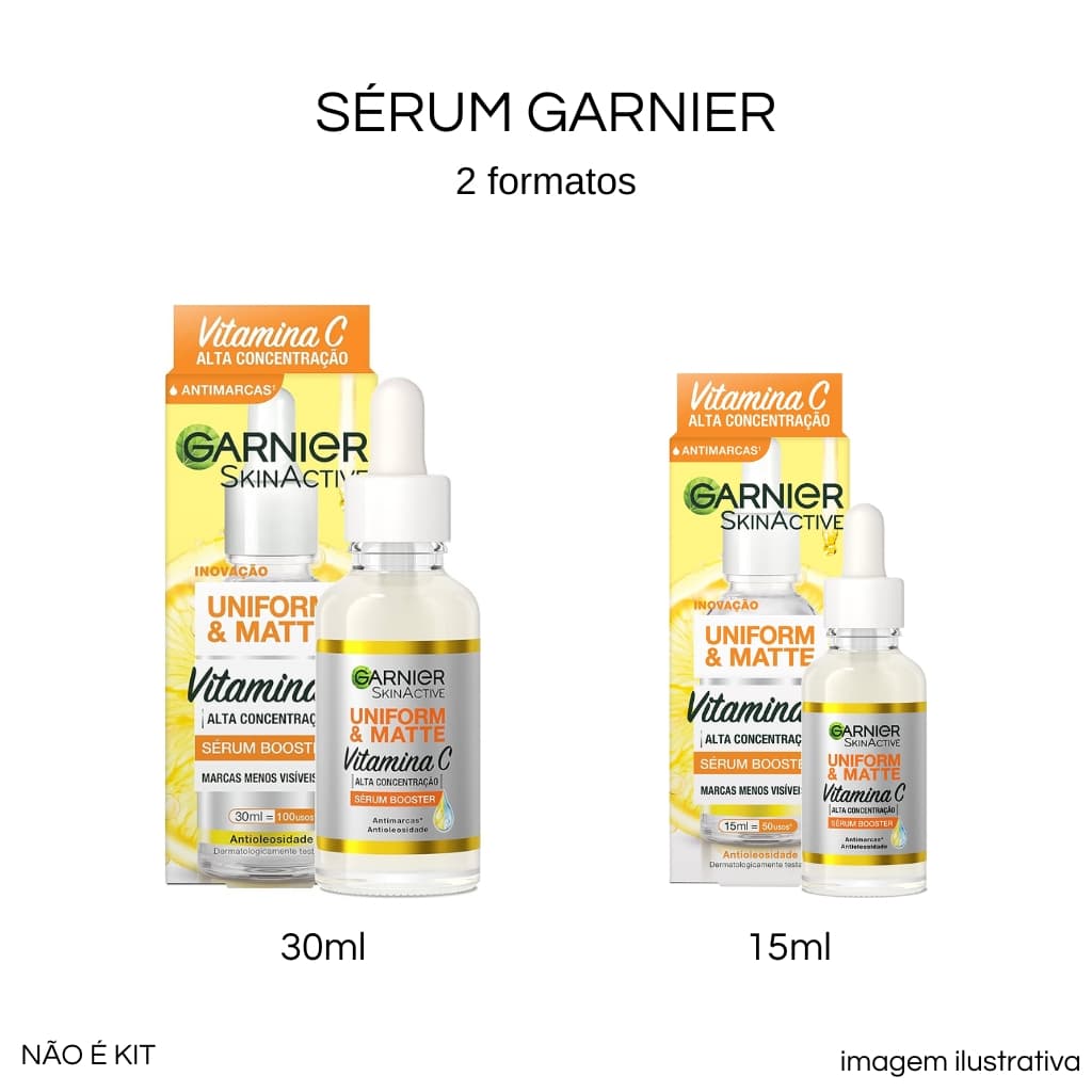 Sérum Facial Antimarcas Garnier Uniform & Matte Vitamina C