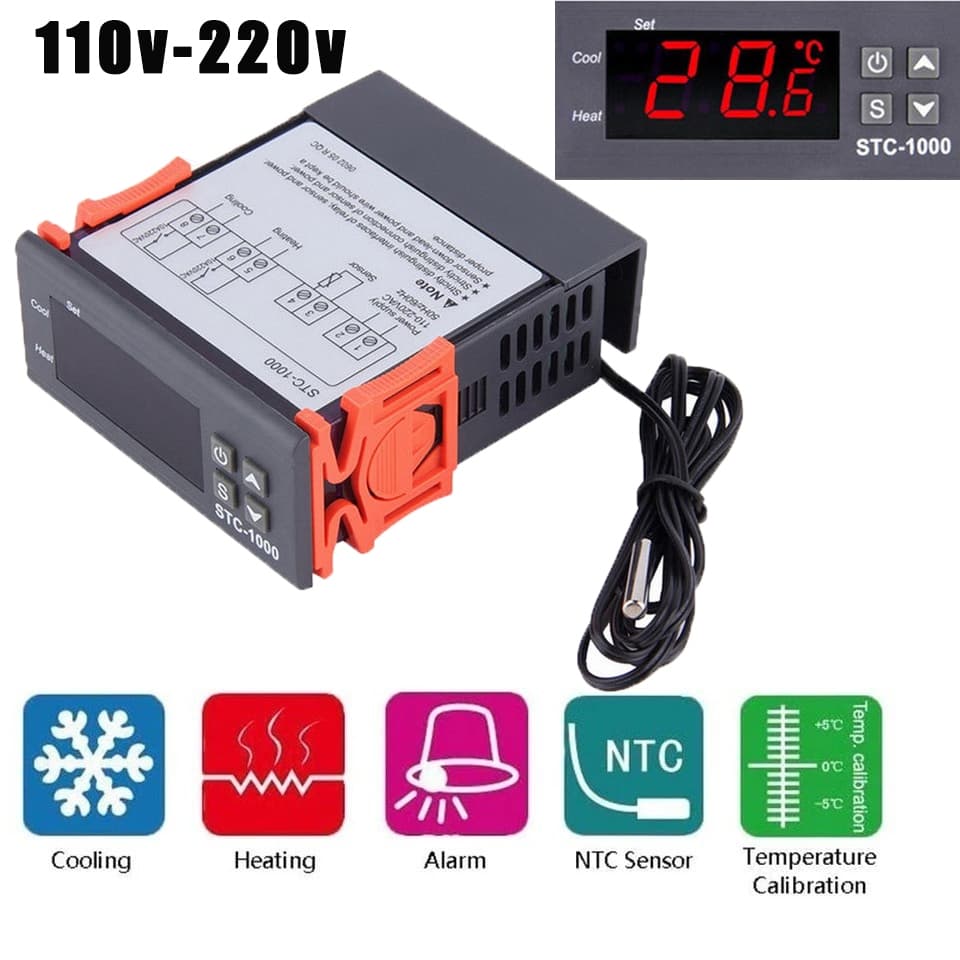 Controlador De Temperatura Digital Stc-1000 P/ Chocadeira