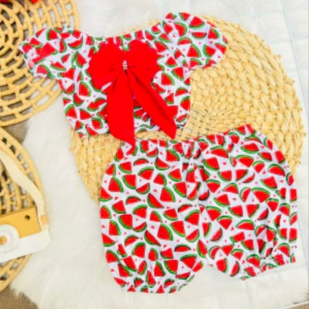 Conjunto bebê menina roupas de bebê body manga curta e shortinho tapa fralda