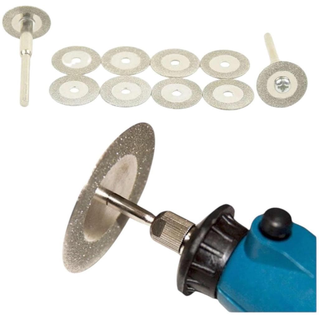 Kit 10 Discos Diamantado 20mm Para Mini Retifica E Furadeira