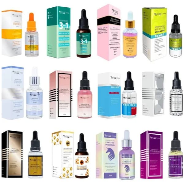 Sérum Prime Antioleosidade / 10 x 1 / Vitamina C / Canto do Unicornio / Caviar / Cafeina - LINHA MAX  -  30 ml