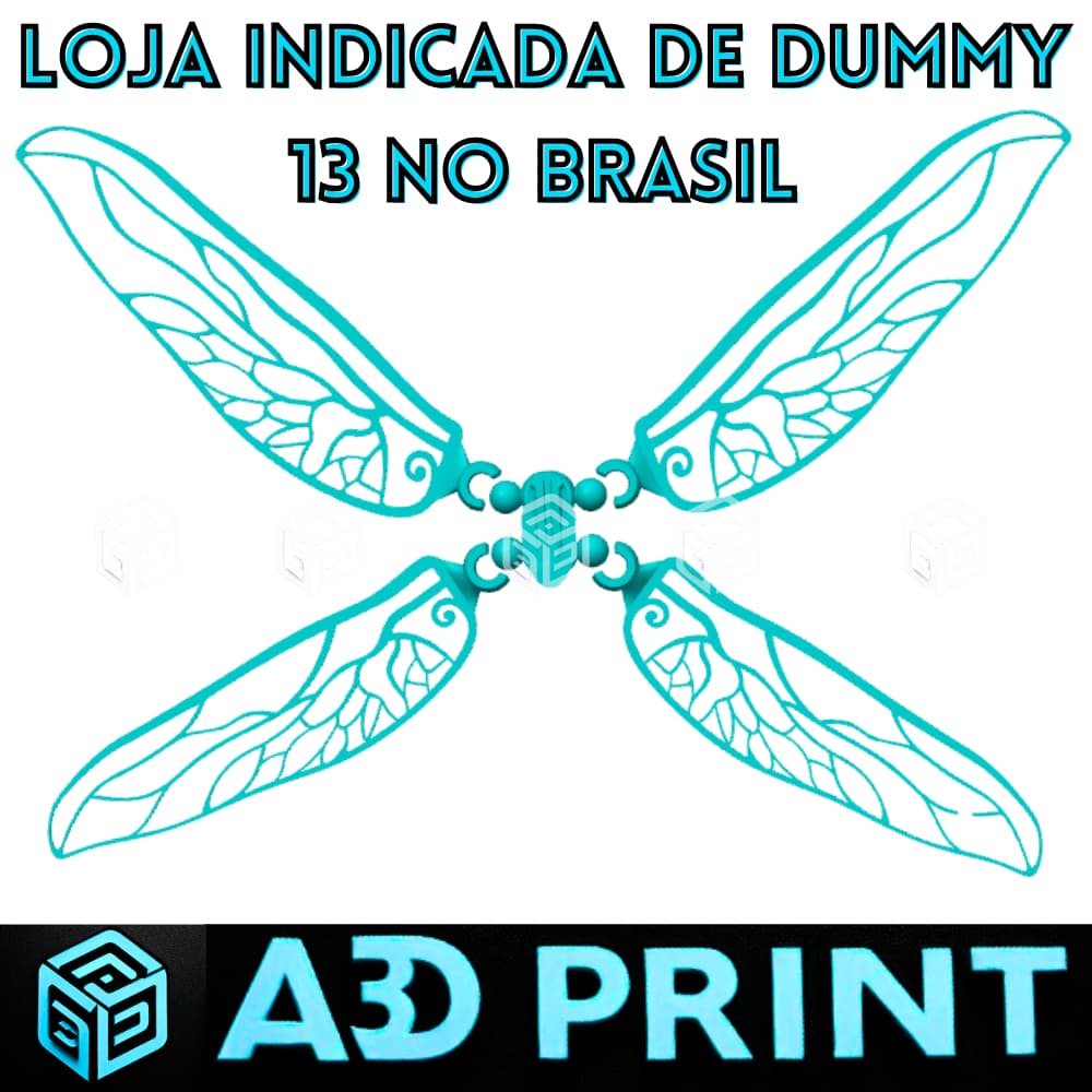 Asas Libelula Dragonfly Dummy 13 - Boneco Articulado Action Figure Brinquedo Educativo Posições 3D