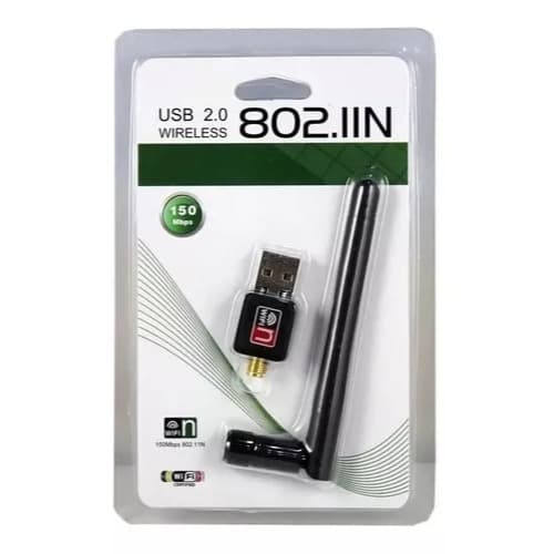 Adaptador Wireless 2.0 Usb Sem Fio Antena Wifi 1200 Mbps