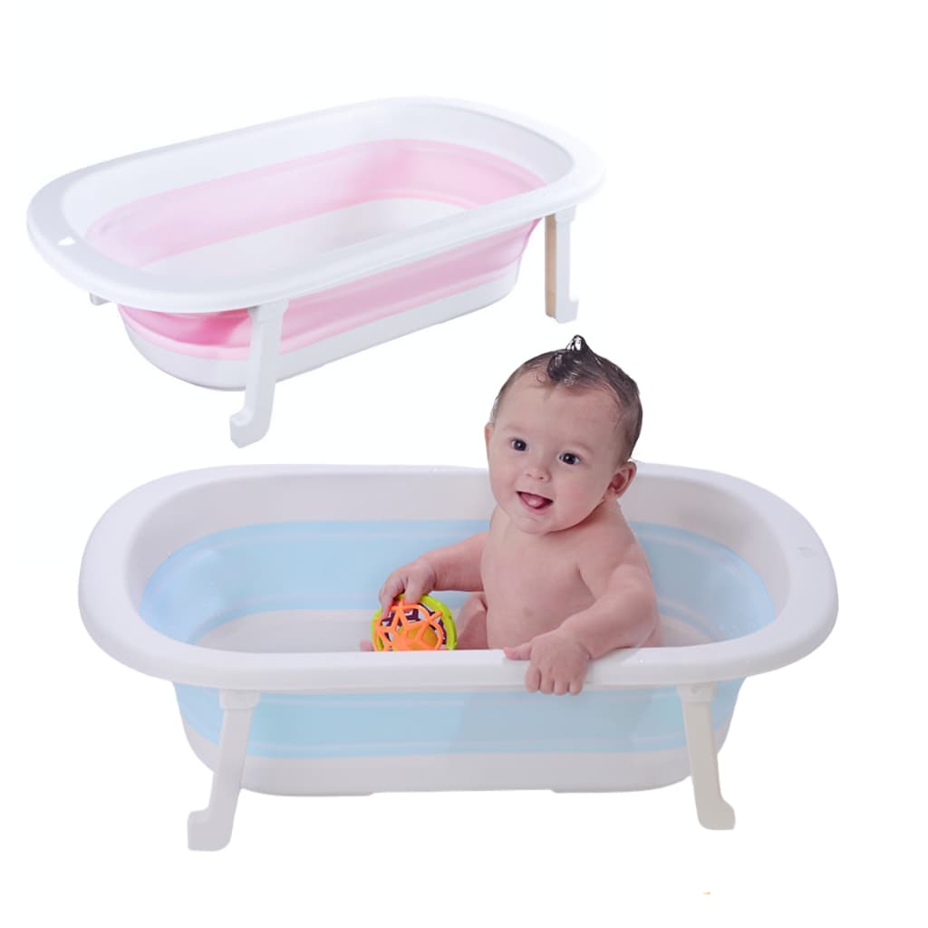 Banheira Infantil Retrátil de Silicone para Bebê Banheira Dobrável 33 Litros Pimpolho