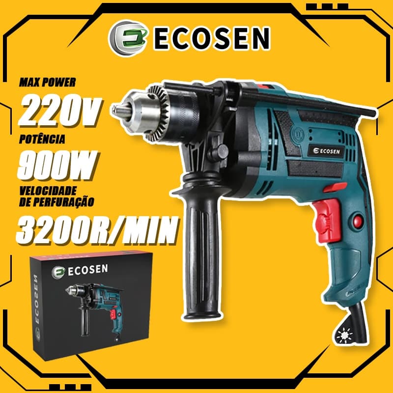 Furadeira Auto Reverso de Impacto Parafusadeira Drill 220V/110V 3200R/MIN