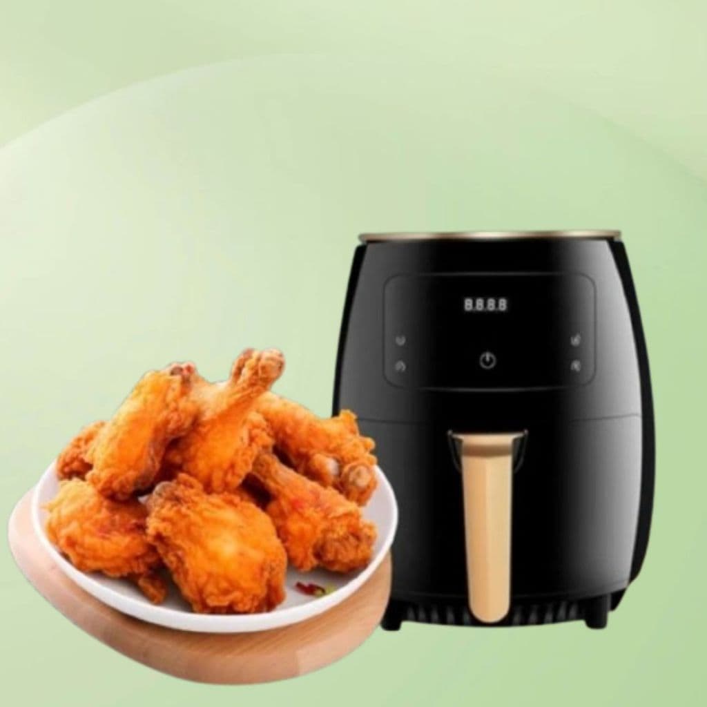 Fritadeira Air Fryer 6 Litros Sem Óleo Painel Digital Touch 2400Watts Preto 127V - FSH LOJA