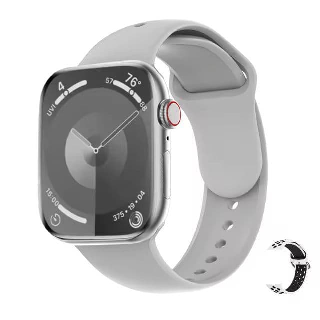 Relógio Inteligente Smartwatch  Max Masculino E Feminin Cor Da Pulseira Prata Serie 10