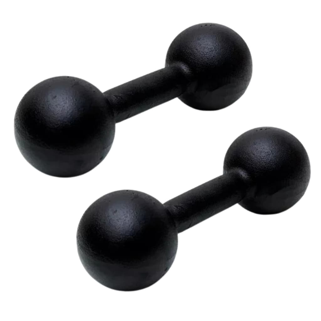 Halter 9kg Pintado Peso de Academia Kit 2 Unidades