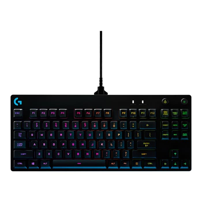 TECLADO LOGITECH G PRO MECANICO RGB LAYOUT US LIGHTSYNC SWITCH GX BLUE CLICKY