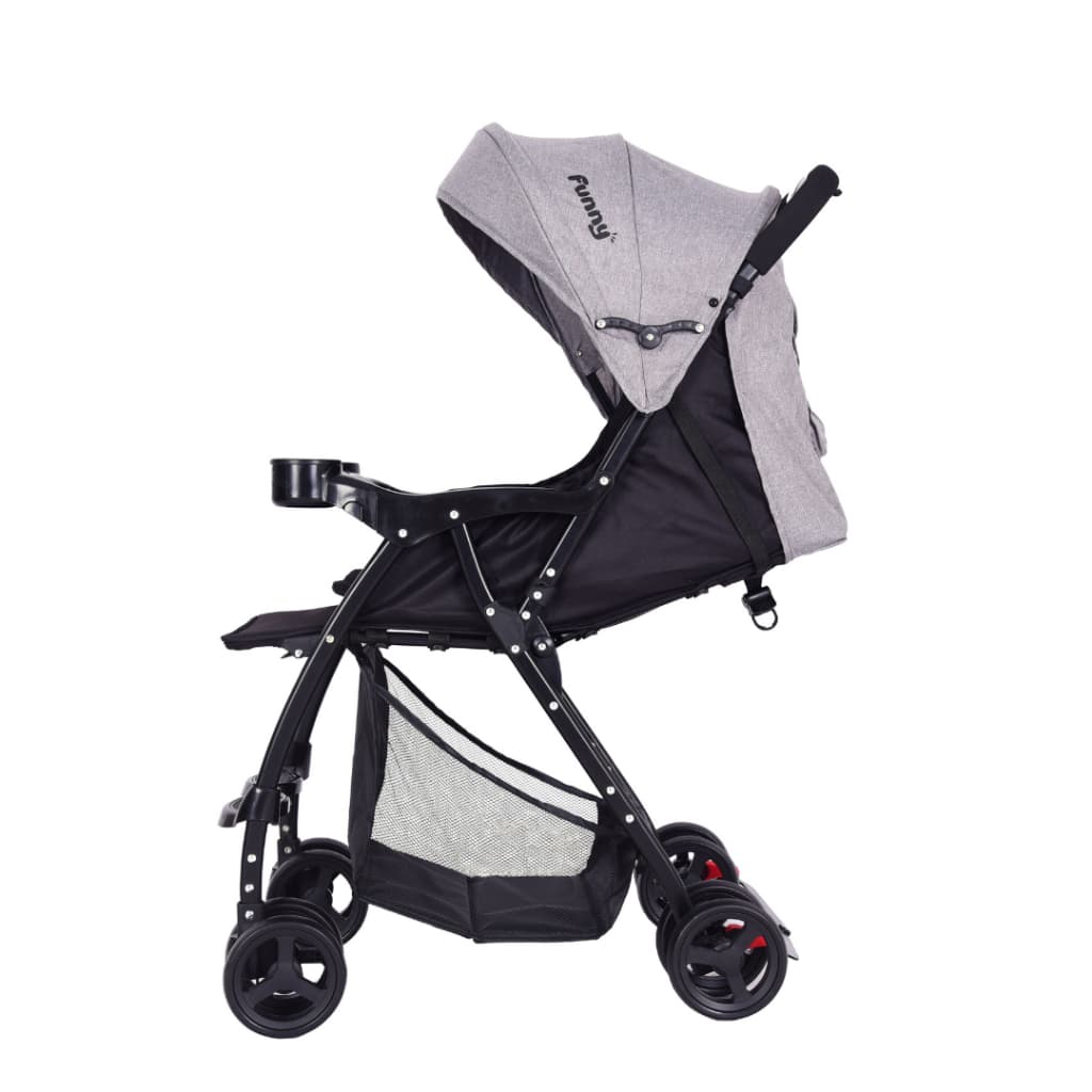 Carrinho de Bebê Funny X3 Design Confortável Seguro Dobrável