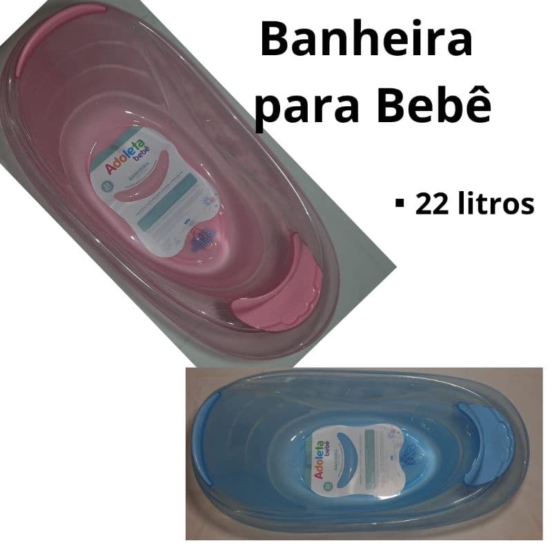 Banheira de plástico para bebê 22L.