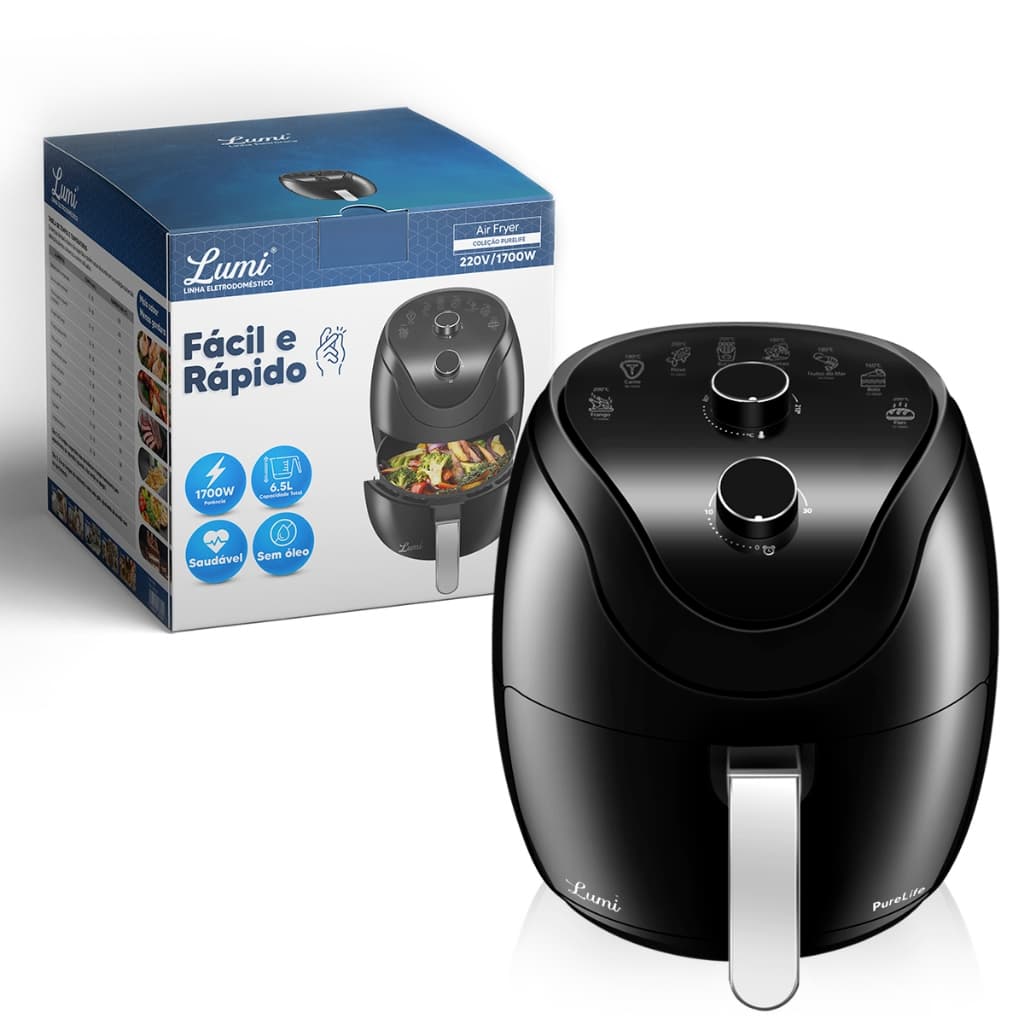 Air Fryer  Digital 6.5l 220v  cor preto