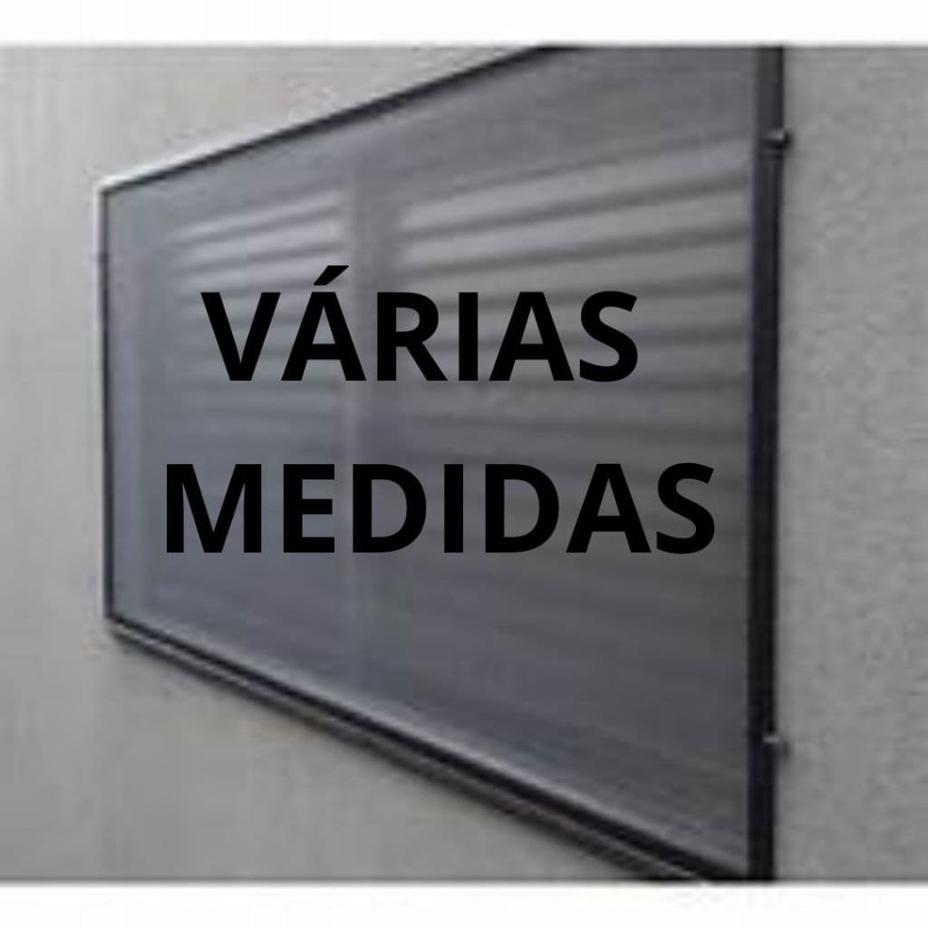 Tela mosquiteira mosquiteiro removivel (várias medidas) perfil aluminio preto ou branco completo