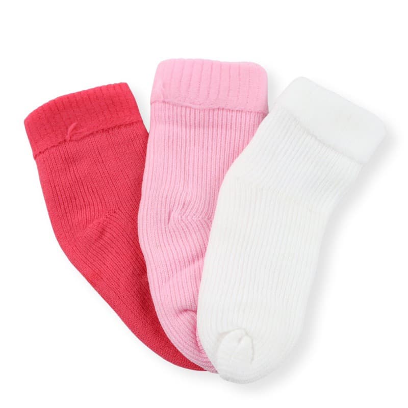 Kit 5 Pares de Meias para Bebê - Neutras, Confortáveis e Essenciais para o Enxoval