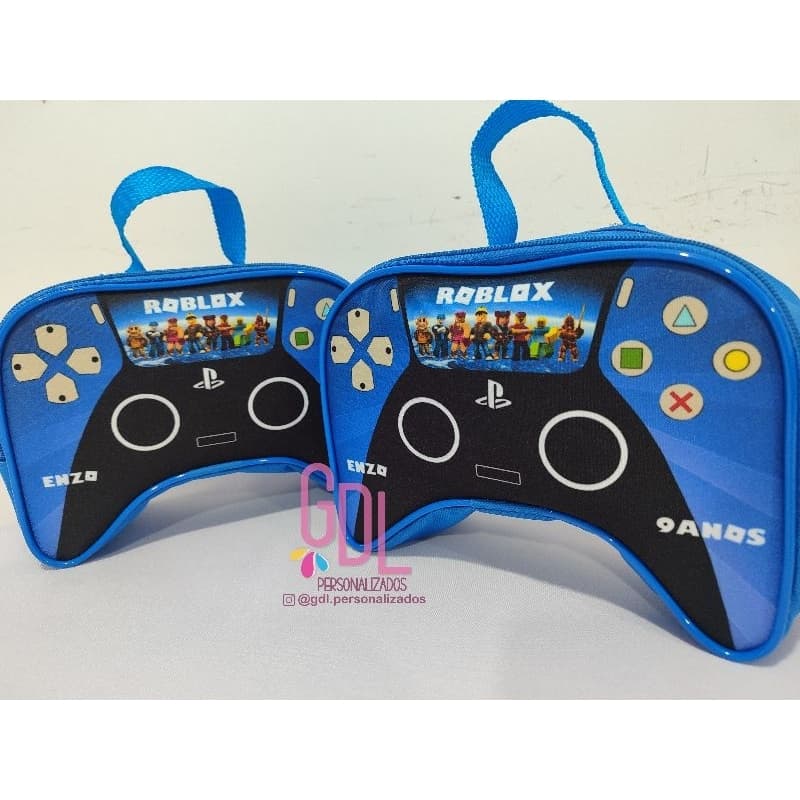 kits Maletas Controle de video game para festas de aniversário lancheira gamer Roblox minecraft free fire