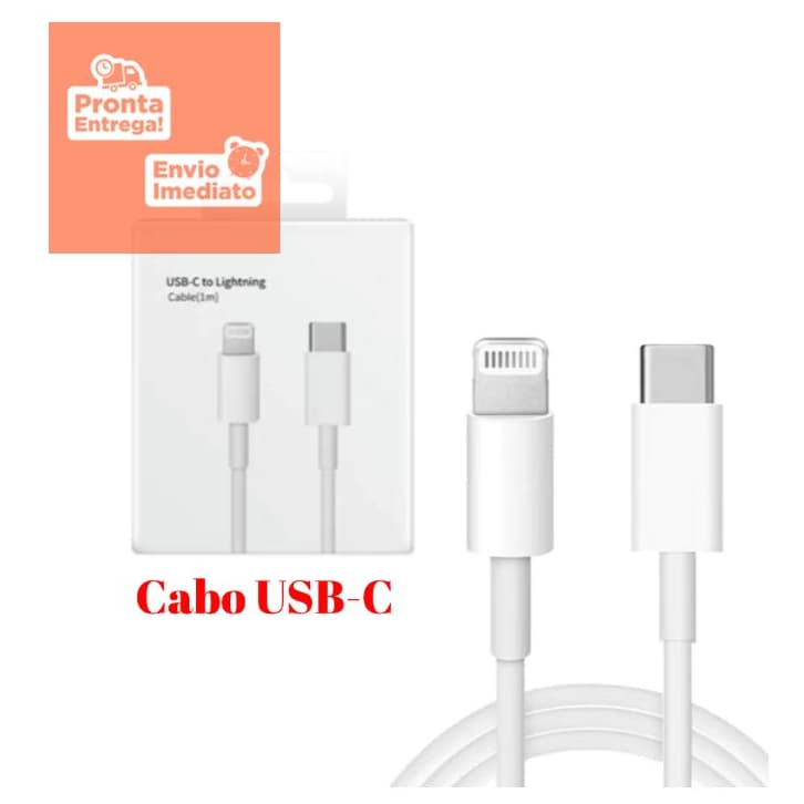 Kit Carregador Turbo Lightning De iPhone Fonte com Cabo Carregamento Rápido 1m PD 20w - Promoção