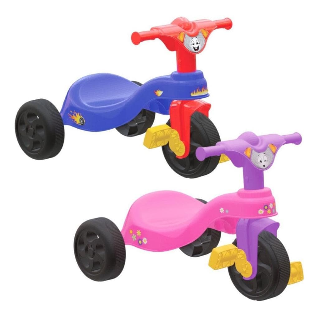 Triciclo Infantil Motoca Pais e Filhos Velocipide Carrinho de Passeio menino e menina