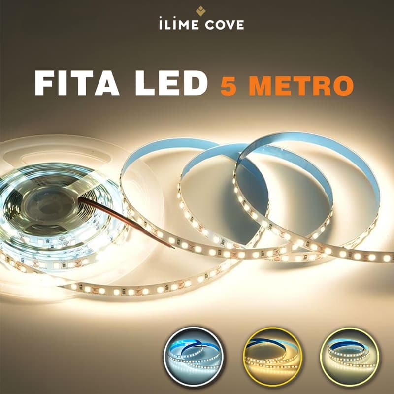 5 Metro Fita Led 3528 12v Ip20 120 led por metro Alta Luminosidade e Decoração Flexível