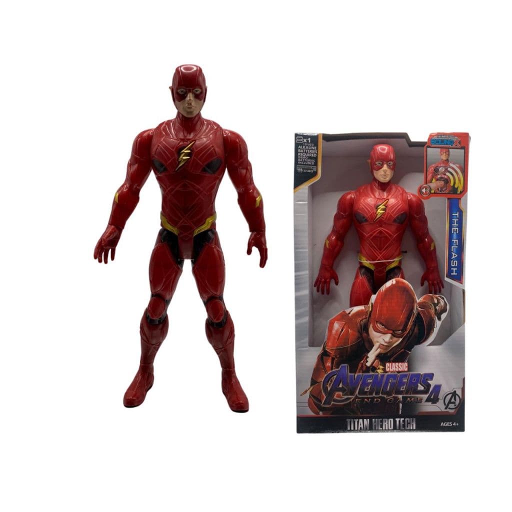 Marvel Vingadores Boneco Flash - Articulado 30cm com Som e Luz