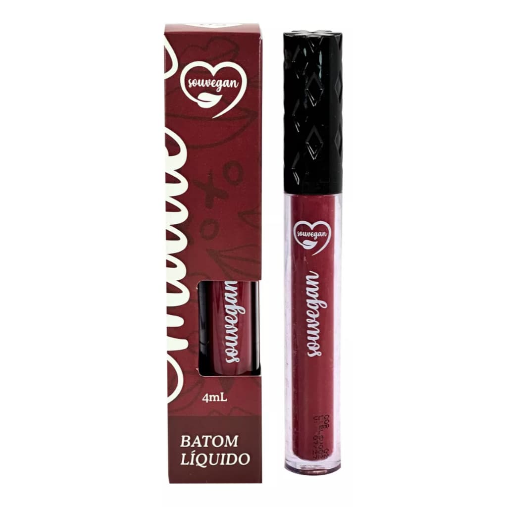Batom Líquido Matte Vegano Souvegan 4ml