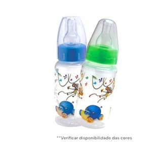 Mamadeiras 150ml bico redondo Bebê Menino Menina Kit c/3 unidades (4541)