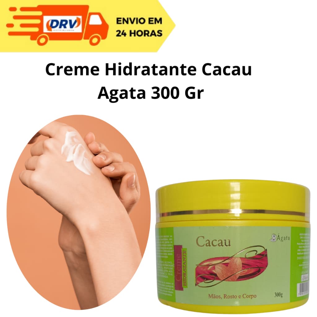 Creme Hidratante de Cacau Ágata 300 Gr - Creme de Cacau - Hidratante de Cacau - Cacau