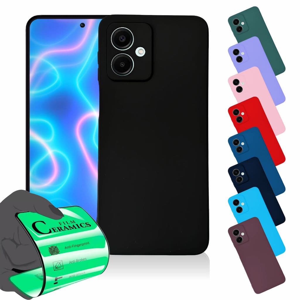 Capa Capinha Anti Schok Aveludada + Película Para Galaxy A06