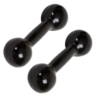 Par de Halter Bola Emborrachado 4 kg Treino em Casa Musculação Academia  Funcional Peso(2 UNIDADE)