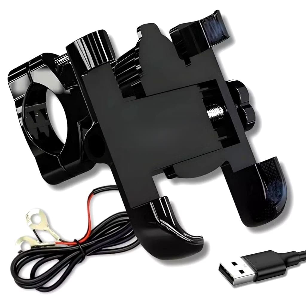 Suporte Moto com Carregador Firme Resistente ZL-MT-USB / Suporte Para Celular Bicicleta E Moto MM-ZXC