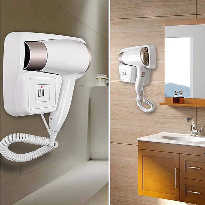 Secador De Cabelo Pontente Hotel Profissional Fixado Na Parede - Secador Banheiro De Hotel 110v/220V