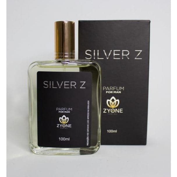 Perfume Silver Z Masculino Zyone Alta Fixação 25% de Essência Importada Parfum