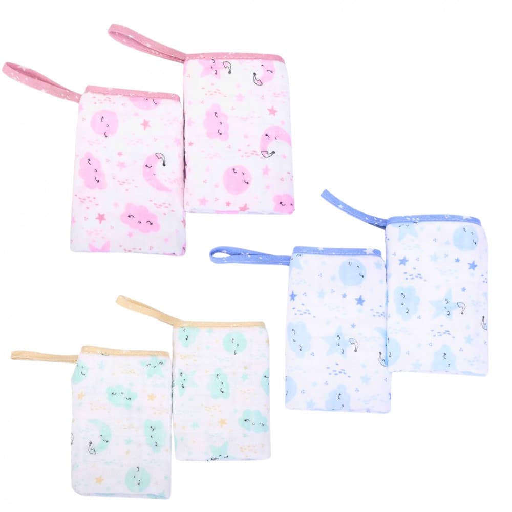 Kit Paninho de Boca Soft Premium Babador Babinha Fralda de Boca Bebê 20x40 cm 2 Unidades Recém Nascido