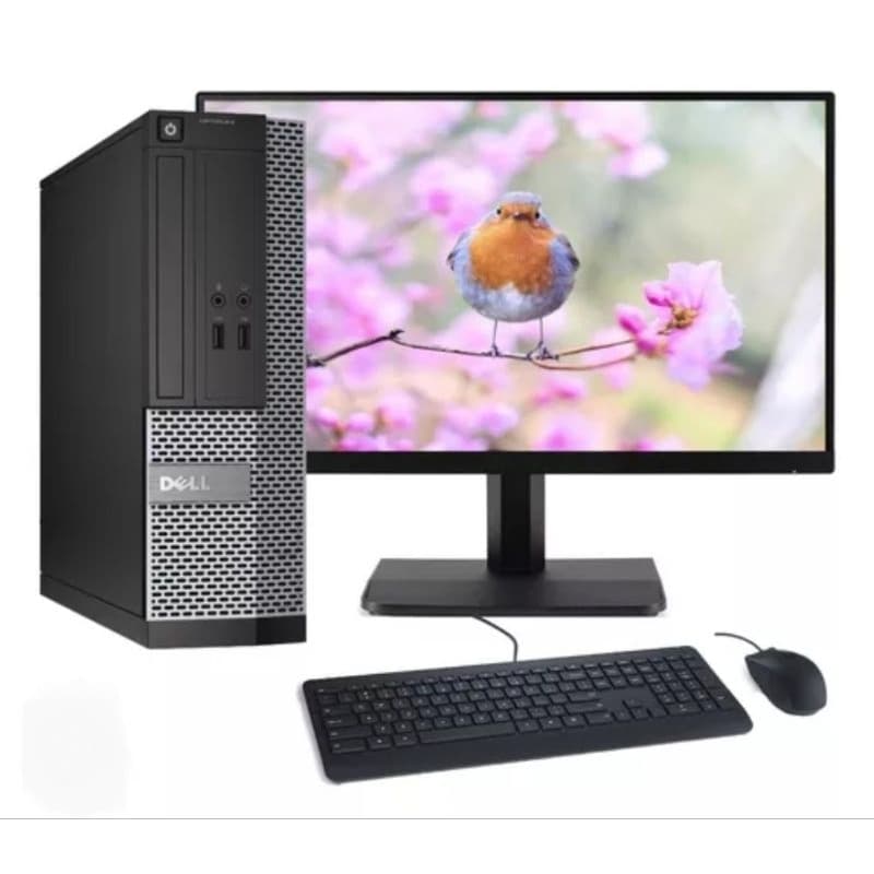 Kit Pc Computador Cpu Dell optiplex i3 i5 Memoria 4gb WI-FI Monitor 19 Teclado Mouse Roda Freefire Roblox Gta5