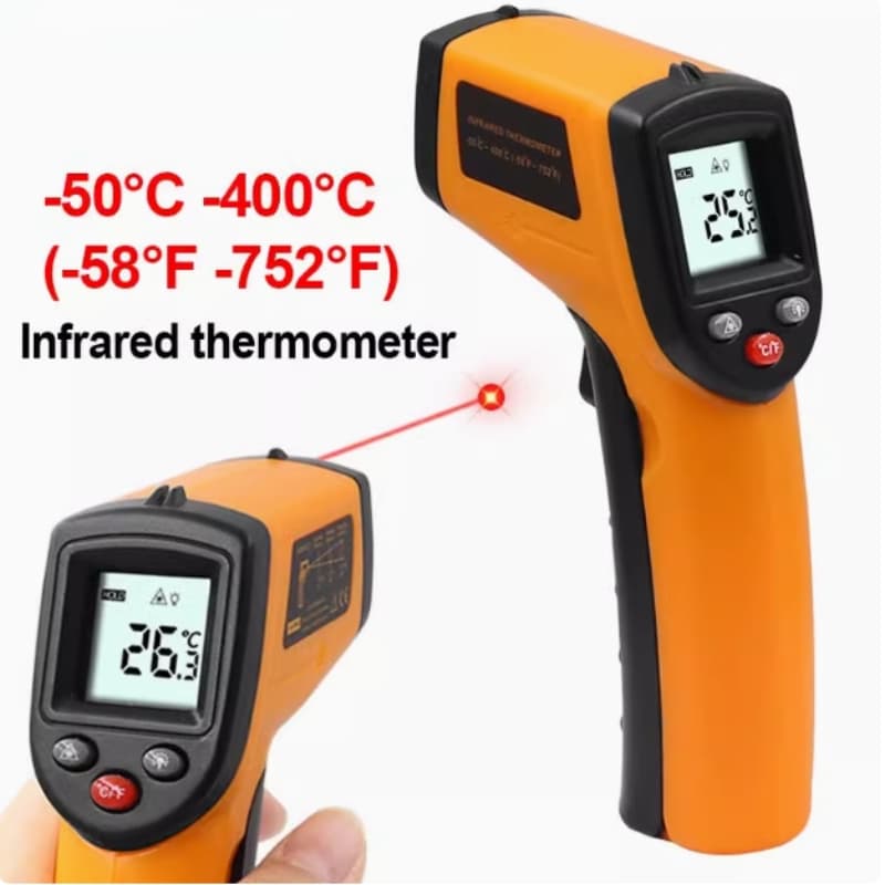Termômetro infravermelho digital doméstico do laser para medir a temperatura industrial-55ºc ~ 400ºc