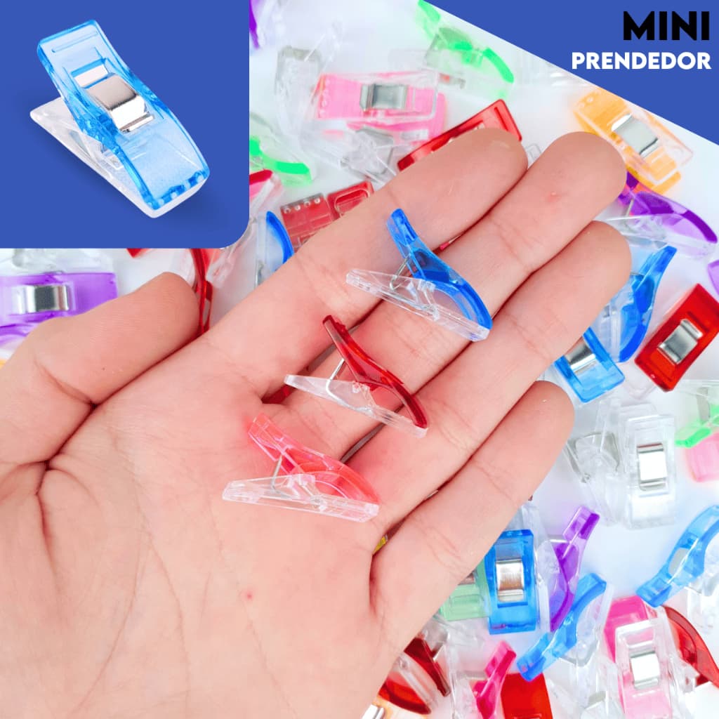 Mini Prendedor De Tecido Para Patchwork Alinhavar Costurar - Mazzal