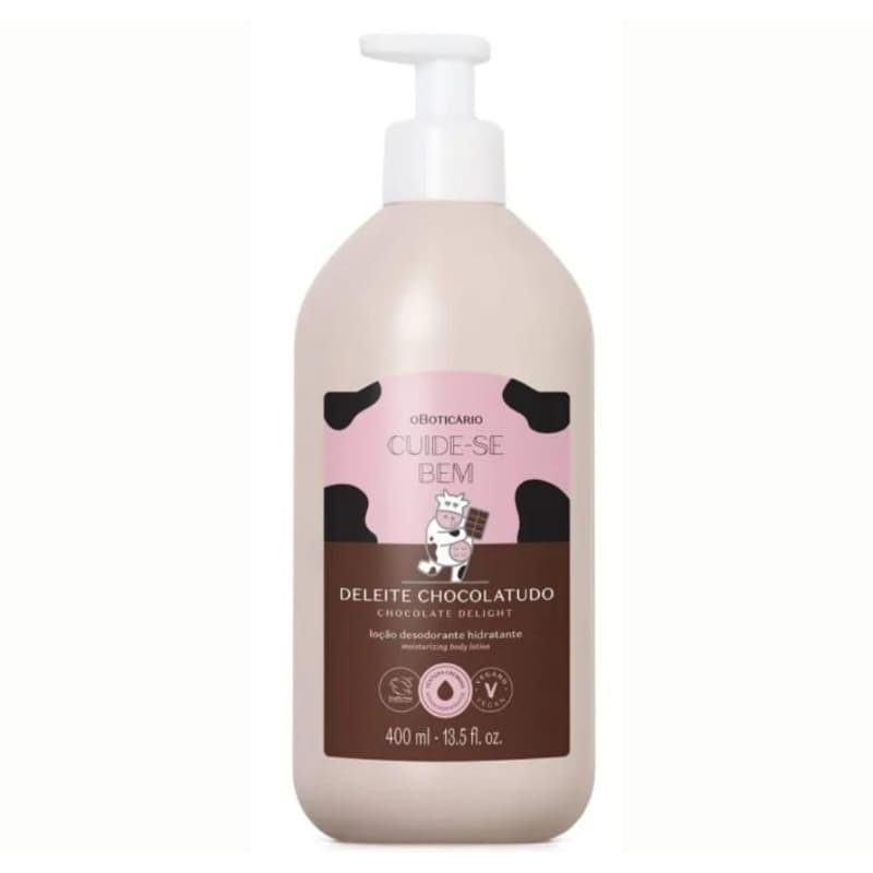 Loção Desodorante Hidratante Corporal Cuide -se Bem Deleite Chocolatudo 400ml