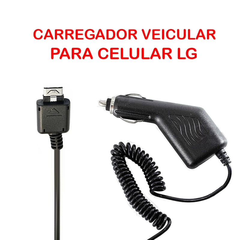 Carregador Veicular Compatível P/ Celular Lg - Kg800 Kg810 Mg810 Me550 Kf600 Kf800