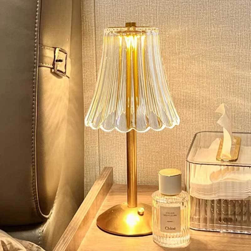 Luminária Abajur de Mesa com Barra de LED para Iluminação Interna, Sensor de Toque, Sem Fio e Três Cores