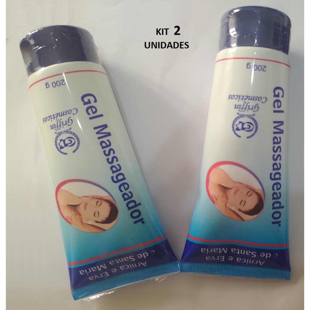 KIT 2 GEL MASSAGEADOR ARNICA E ERVA DE SANTA MARIA