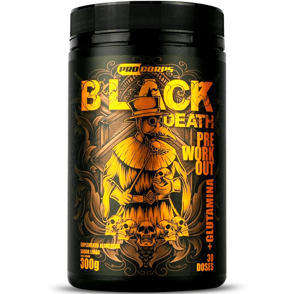 Black Death Pré-Treino - 300g - Pro Corps (Sabor Limão)