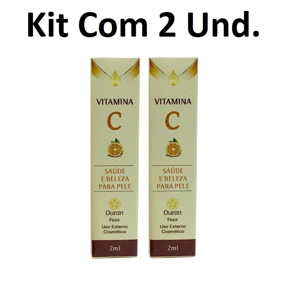 Kit 2 Ampola de Vitamina C para Face Ouran 2ml