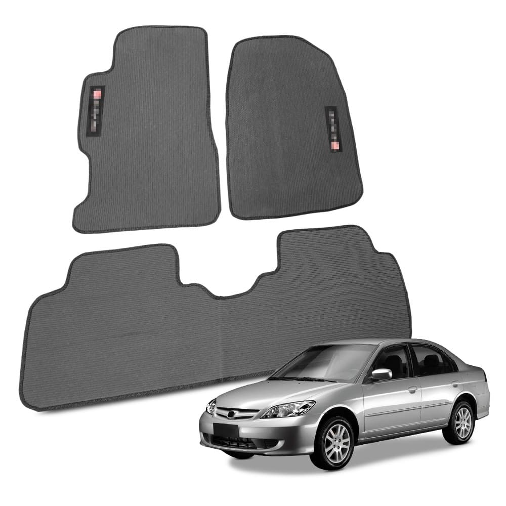 Tapete para Civic 2001 a 2006 Borracha Automotivo Traseiro Inteiro Molde na Medida do Carro